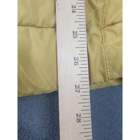 Alaskan Hard Gear Jacket Mens Medium Yellow Quilted Puffer Full Zip Outdoor Warm - Picture 12 of 13